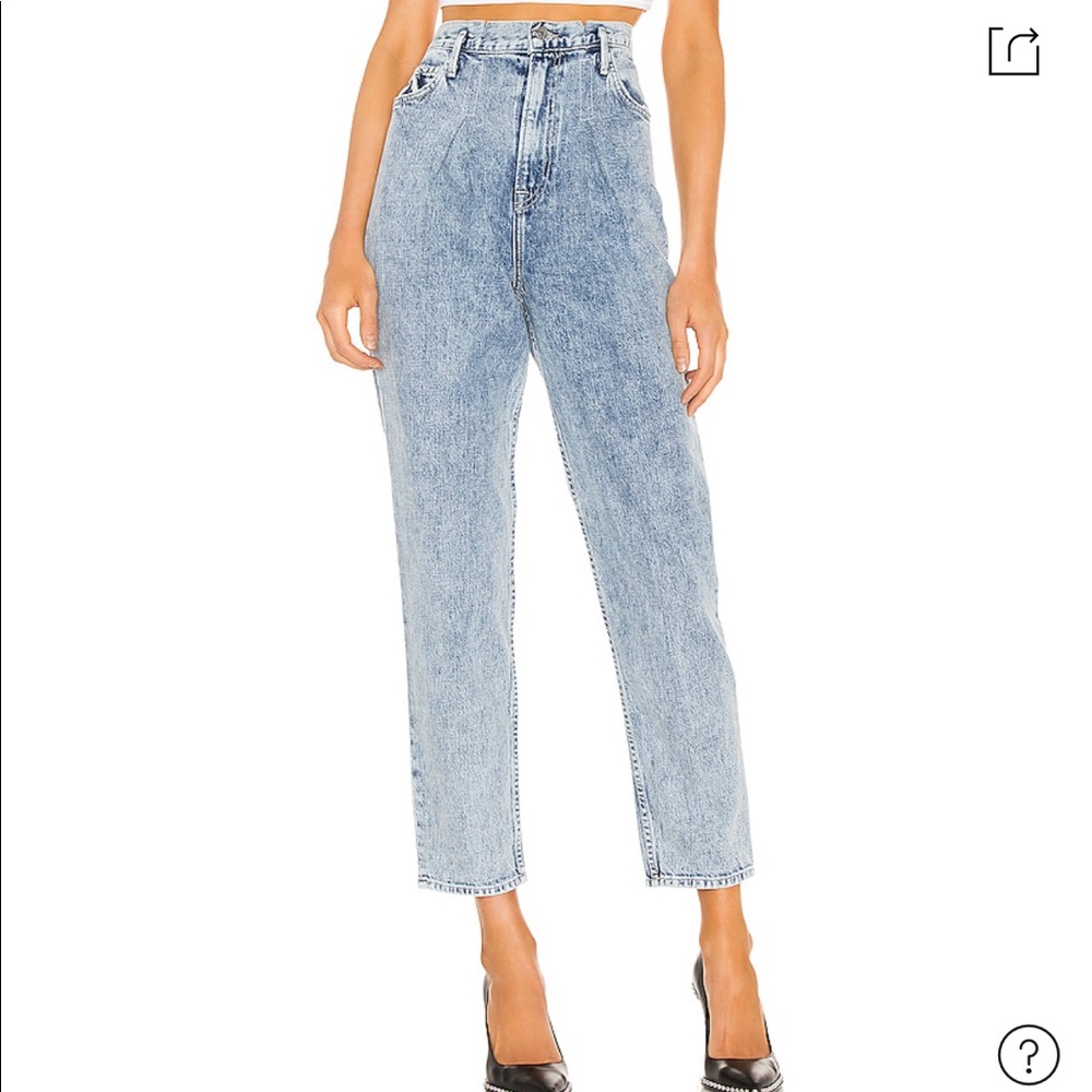 Grlfrnd jeans. Barely worn. Like new.
